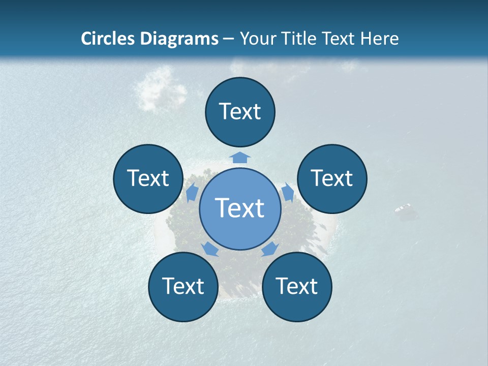 Heart Reef Love PowerPoint Template