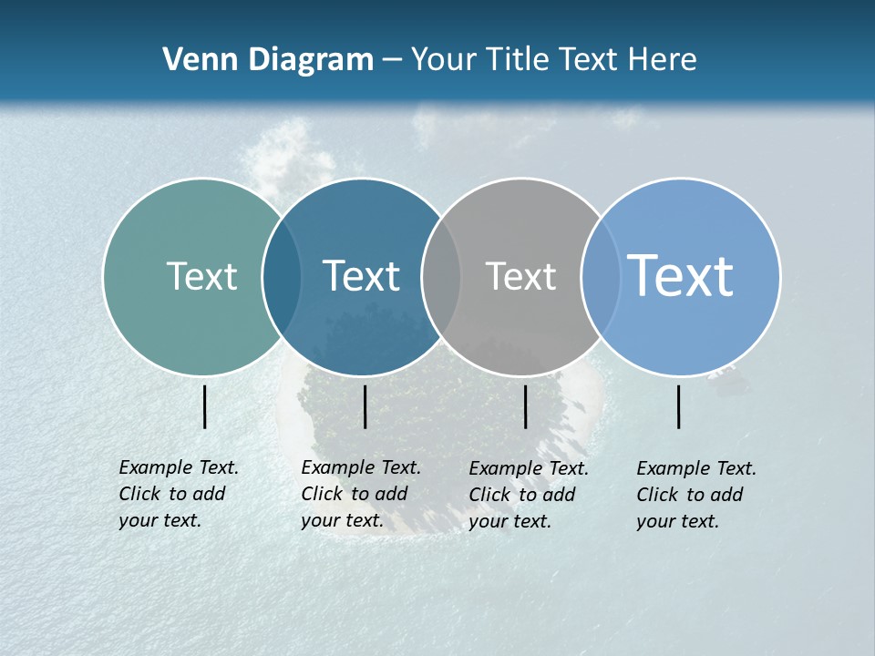 Heart Reef Love PowerPoint Template