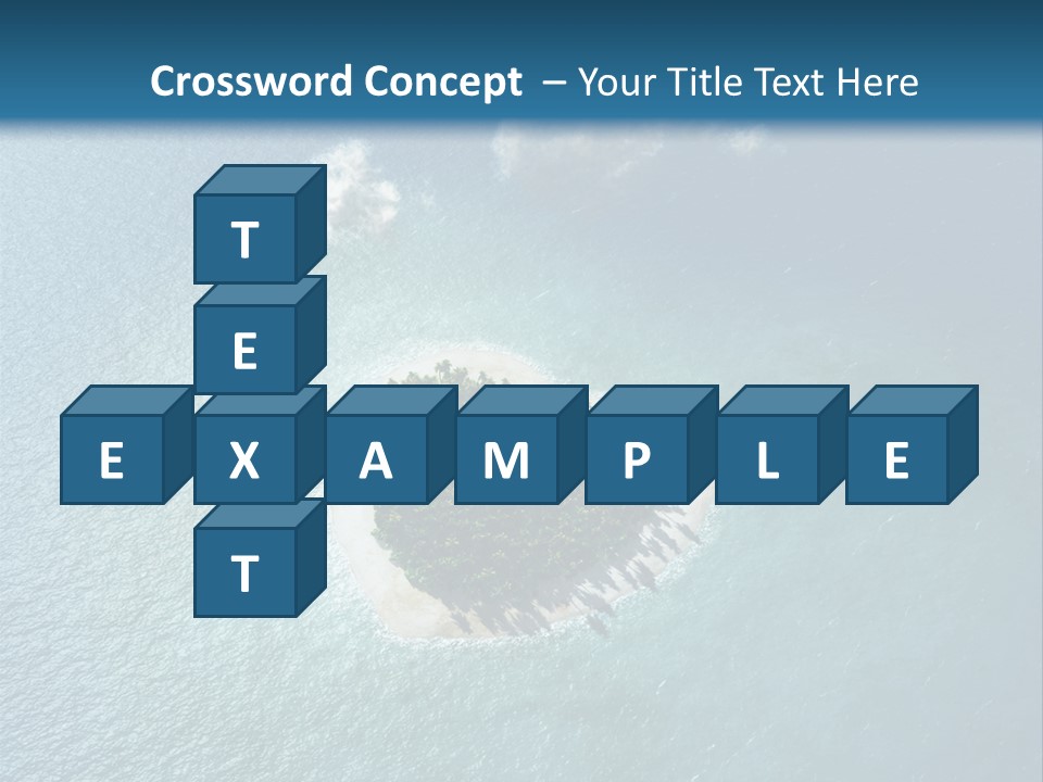 Heart Reef Love PowerPoint Template