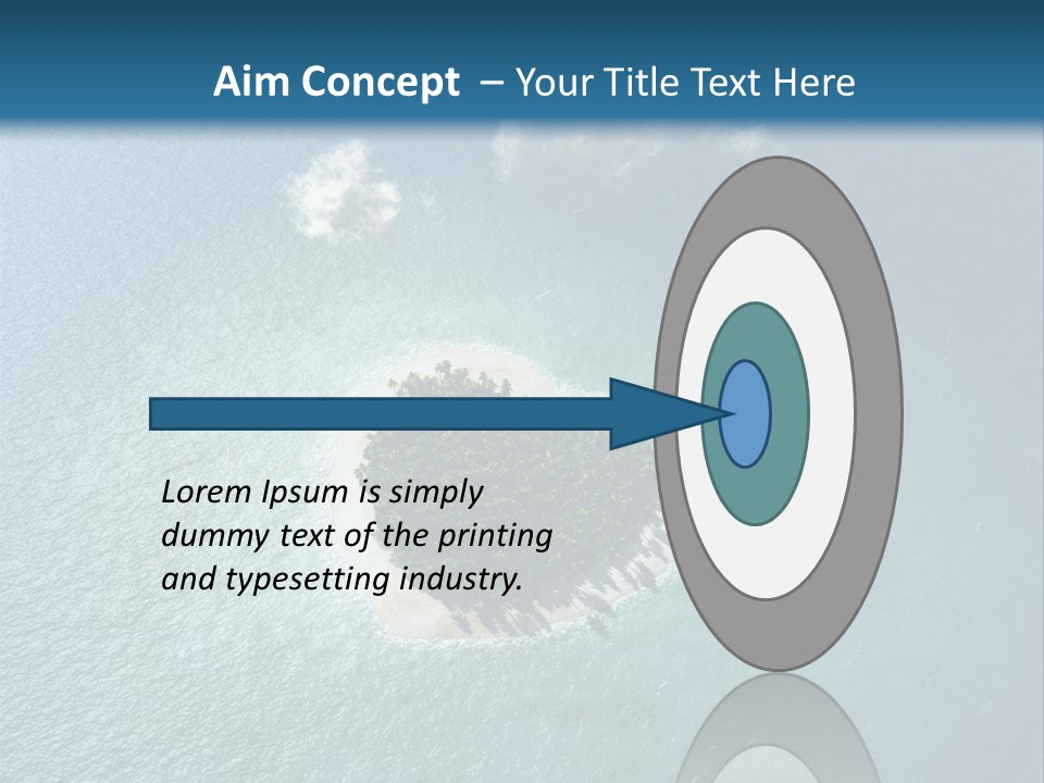 Heart Reef Love PowerPoint Template