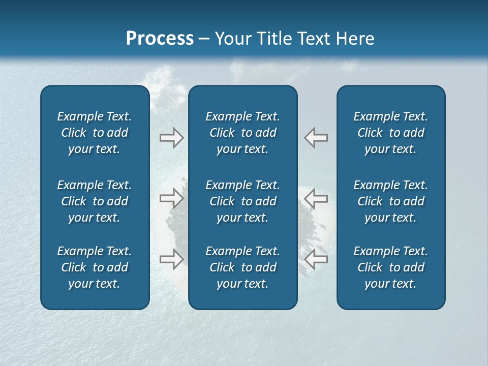 Heart Reef Love PowerPoint Template