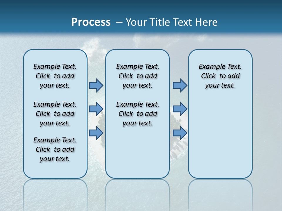 Heart Reef Love PowerPoint Template