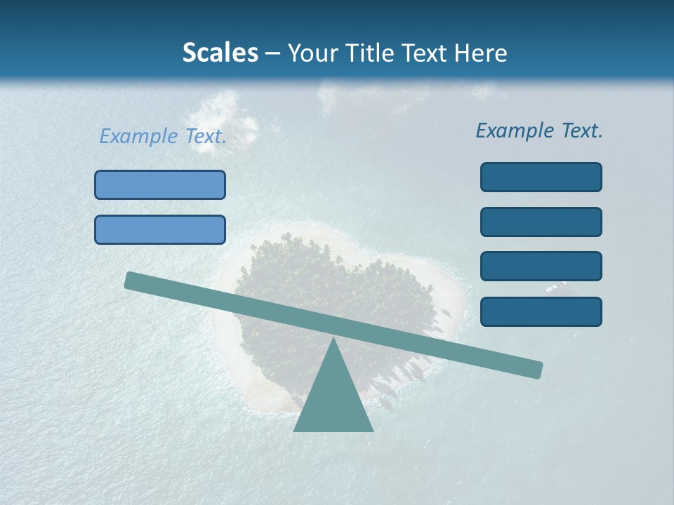 Heart Reef Love PowerPoint Template