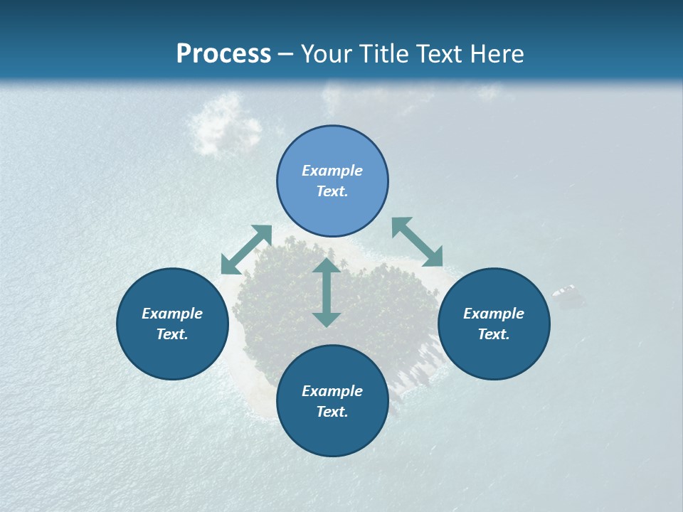 Heart Reef Love PowerPoint Template