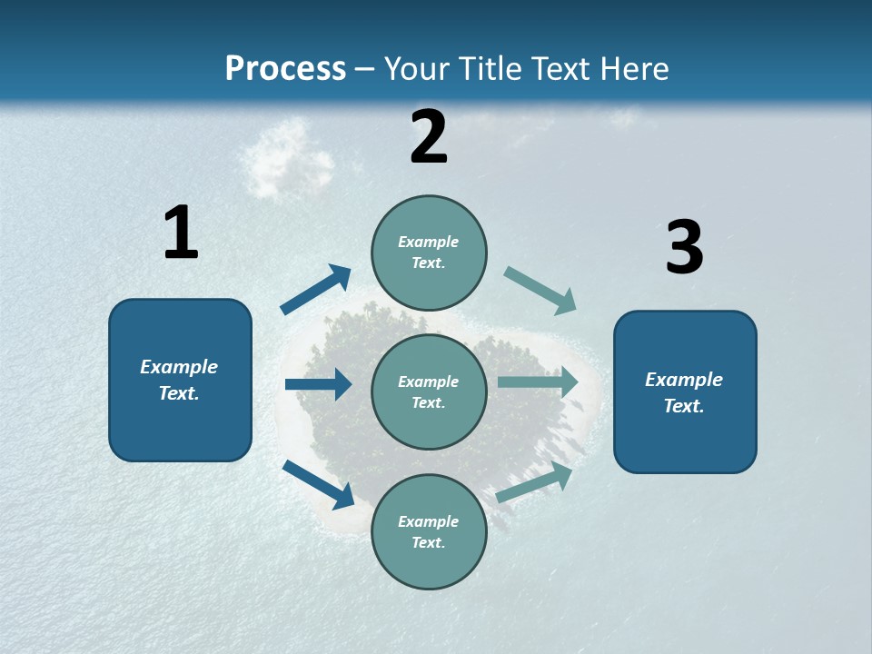 Heart Reef Love PowerPoint Template