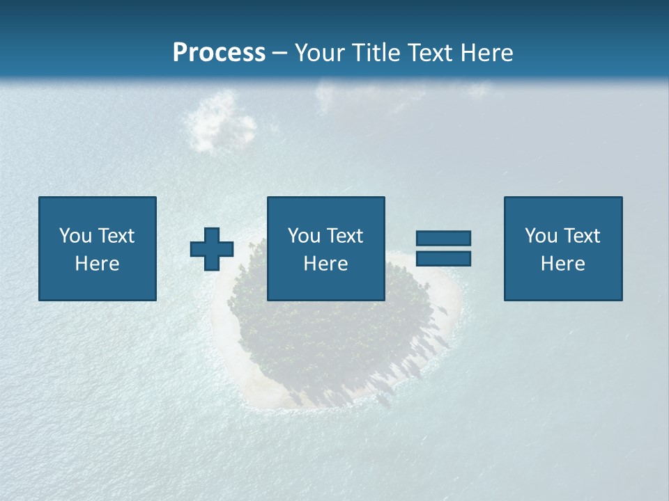 Heart Reef Love PowerPoint Template