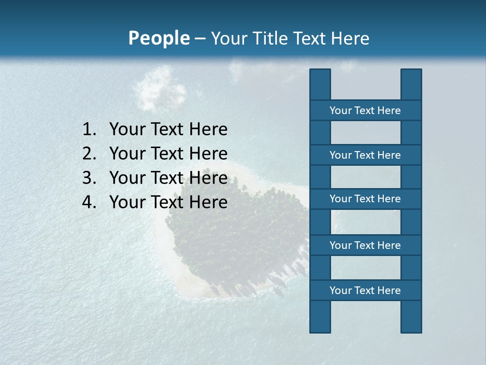 Heart Reef Love PowerPoint Template