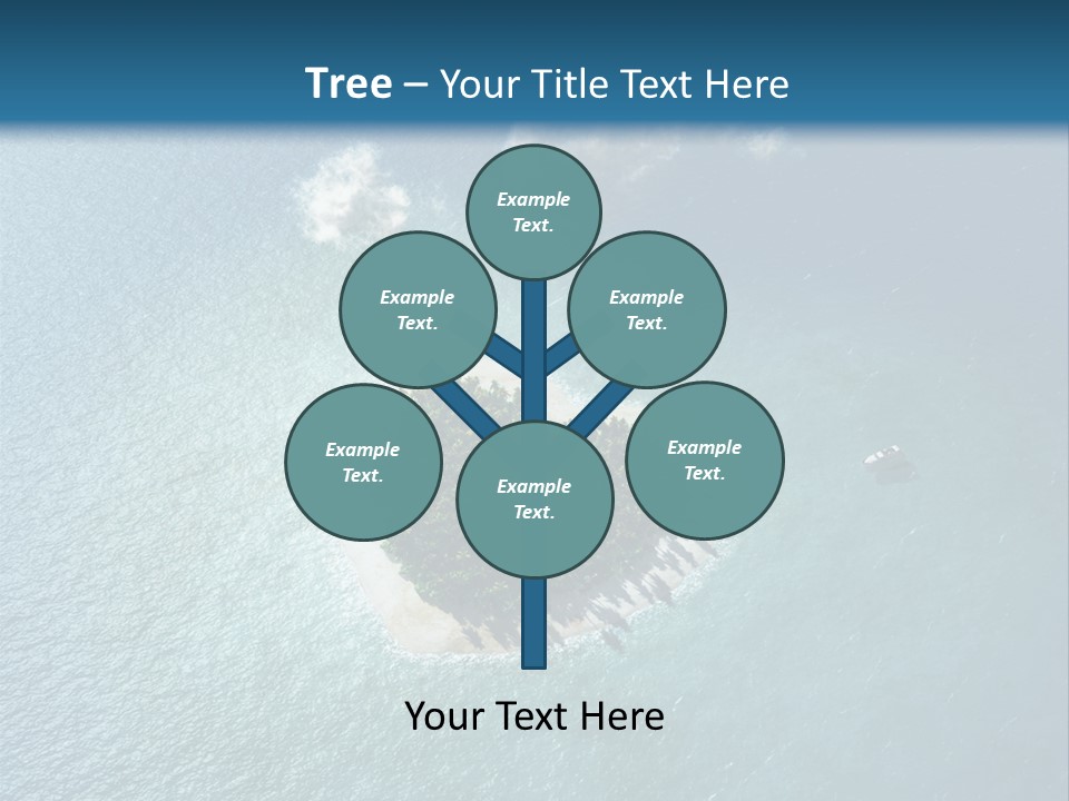 Heart Reef Love PowerPoint Template