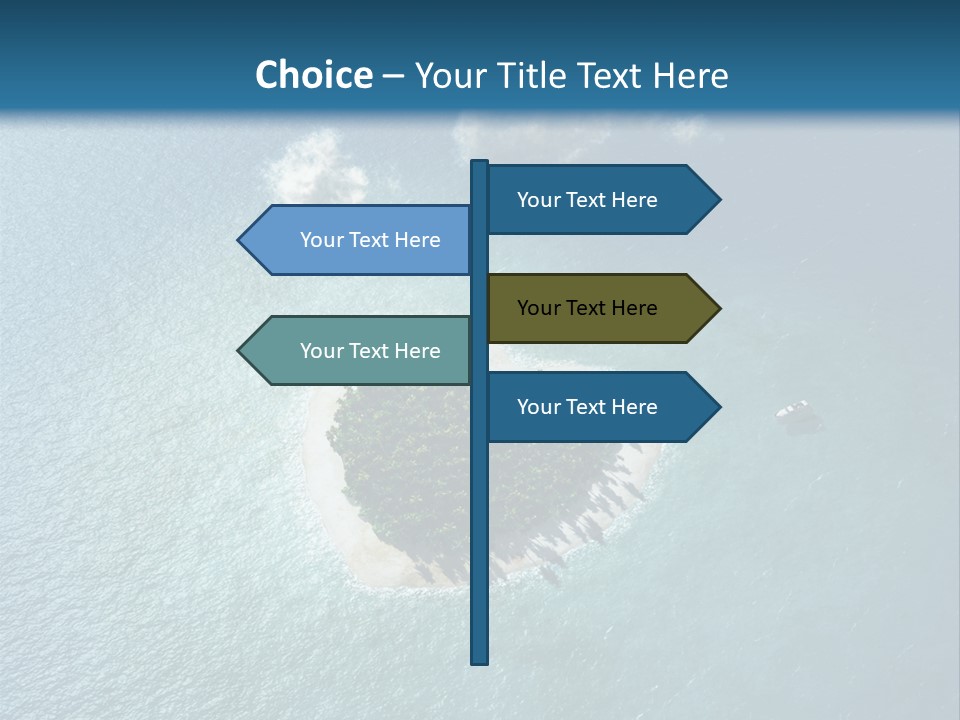 Heart Reef Love PowerPoint Template