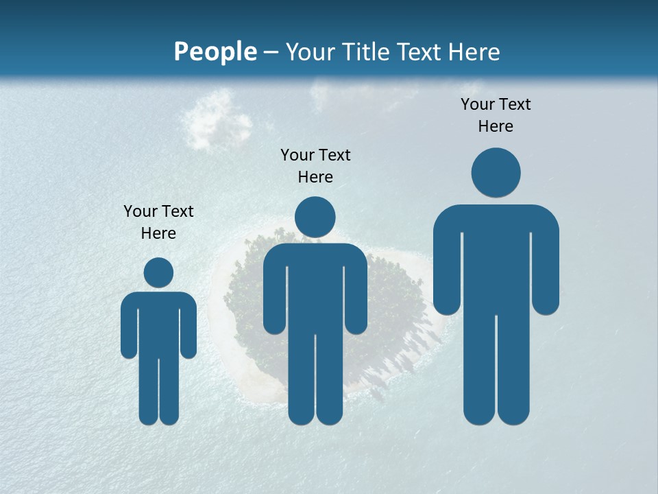 Heart Reef Love PowerPoint Template