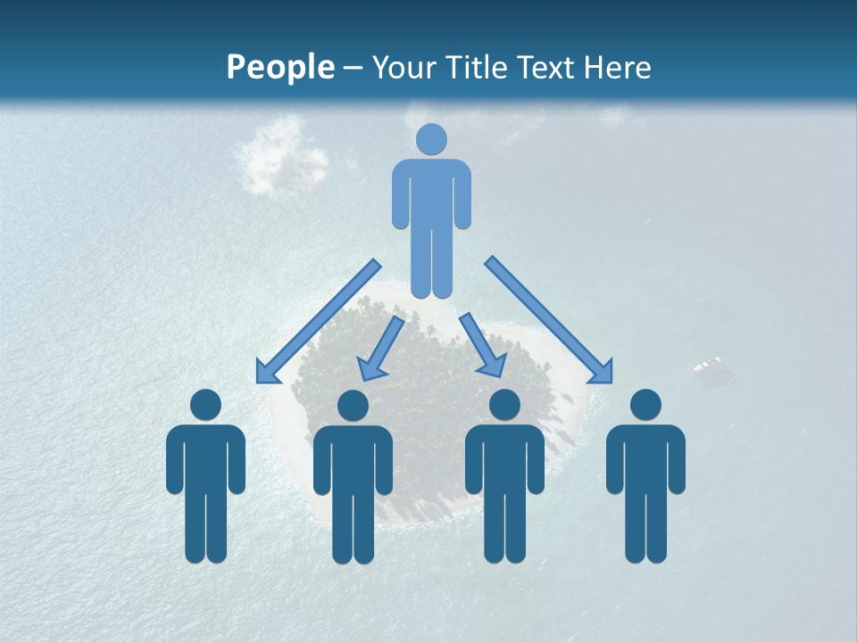 Heart Reef Love PowerPoint Template