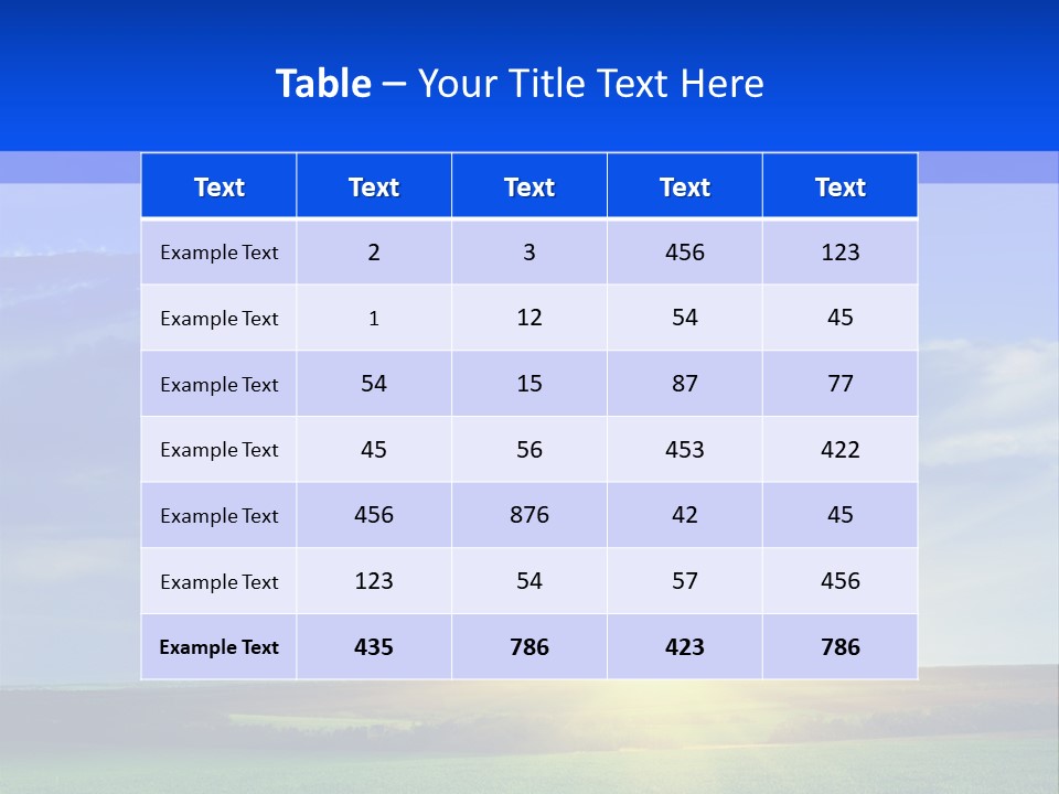 Summer Plant Sunny Day PowerPoint Template