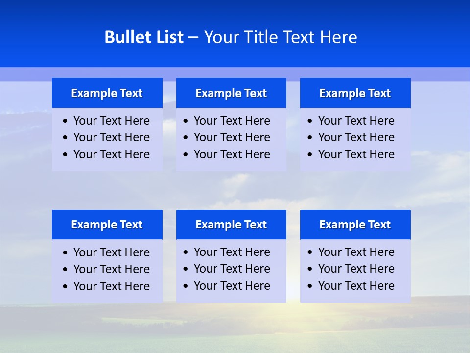 Summer Plant Sunny Day PowerPoint Template