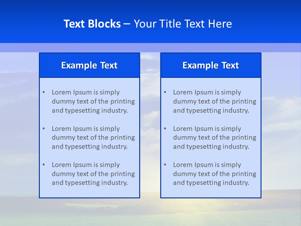 Summer Plant Sunny Day PowerPoint Template