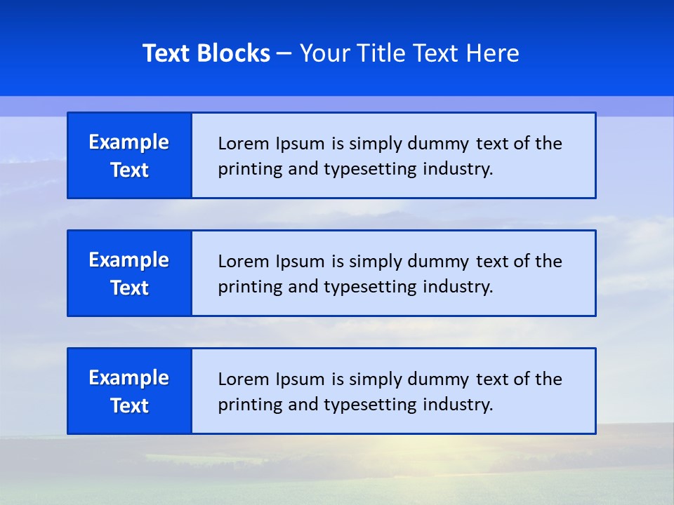 Summer Plant Sunny Day PowerPoint Template