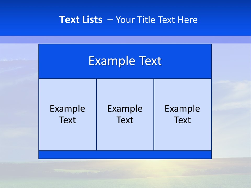 Summer Plant Sunny Day PowerPoint Template