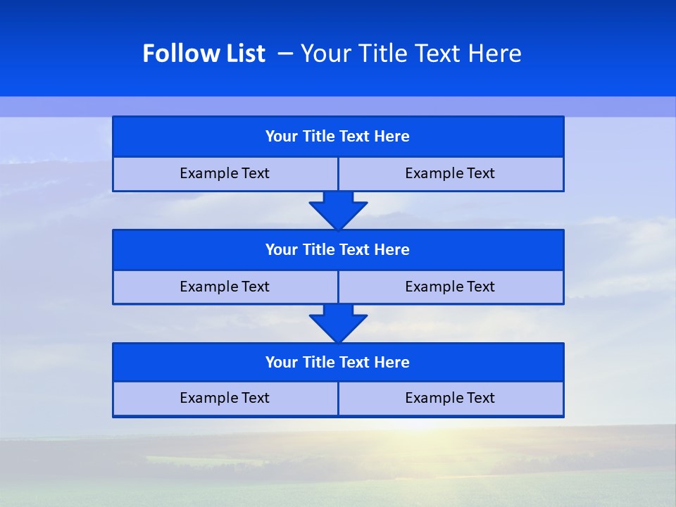 Summer Plant Sunny Day PowerPoint Template
