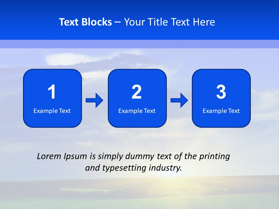 Summer Plant Sunny Day PowerPoint Template