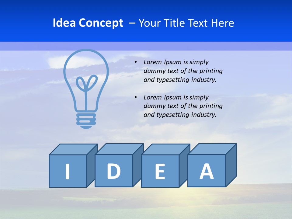 Summer Plant Sunny Day PowerPoint Template