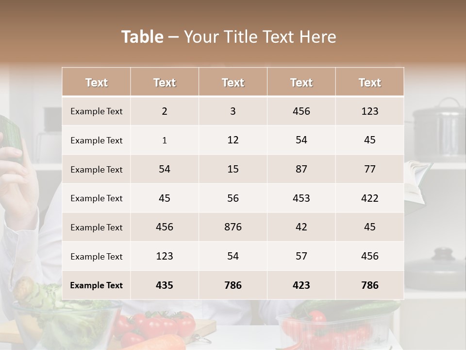 Home Food Ingredients PowerPoint Template
