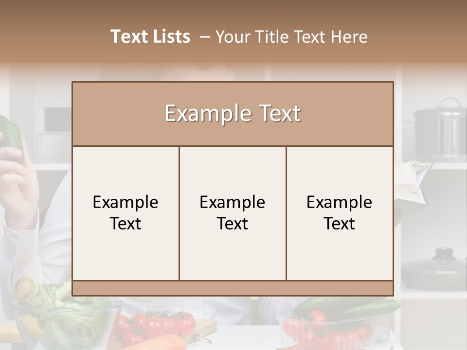 Home Food Ingredients PowerPoint Template
