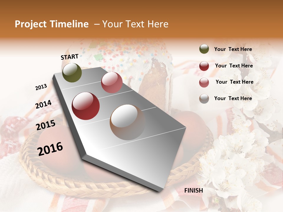 Flower Beautiful Present PowerPoint Template