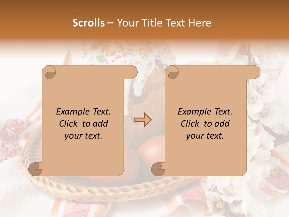 Flower Beautiful Present PowerPoint Template