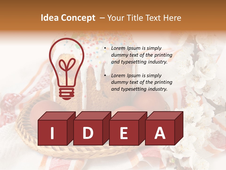 Flower Beautiful Present PowerPoint Template