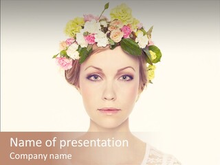 Fashion Flower Beautiful PowerPoint Template