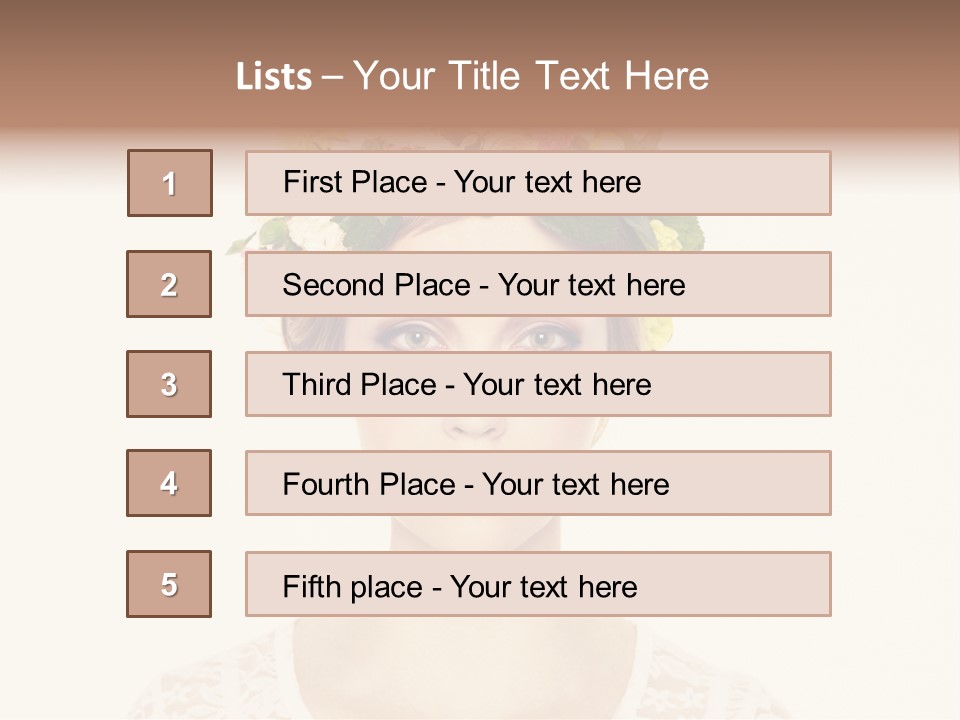 Fashion Flower Beautiful PowerPoint Template