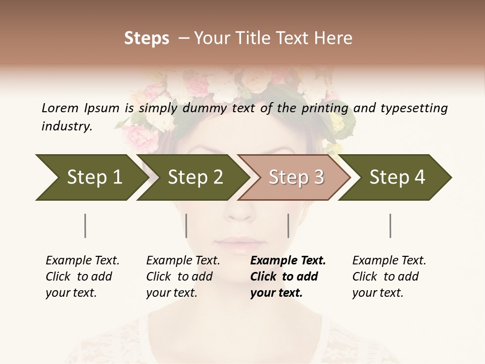 Fashion Flower Beautiful PowerPoint Template