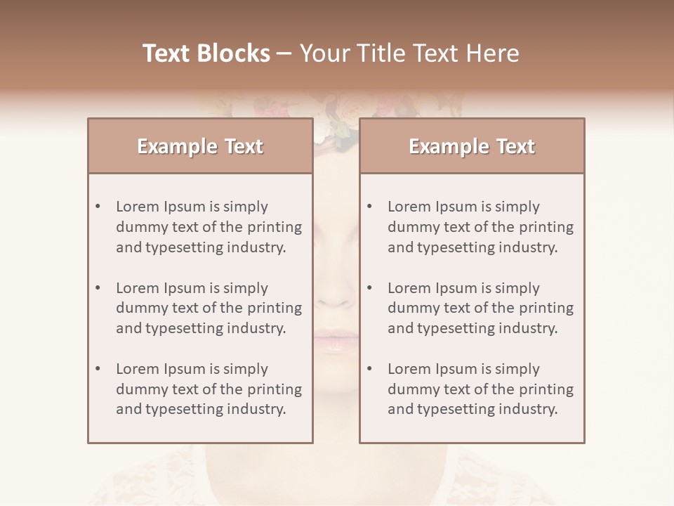 Fashion Flower Beautiful PowerPoint Template