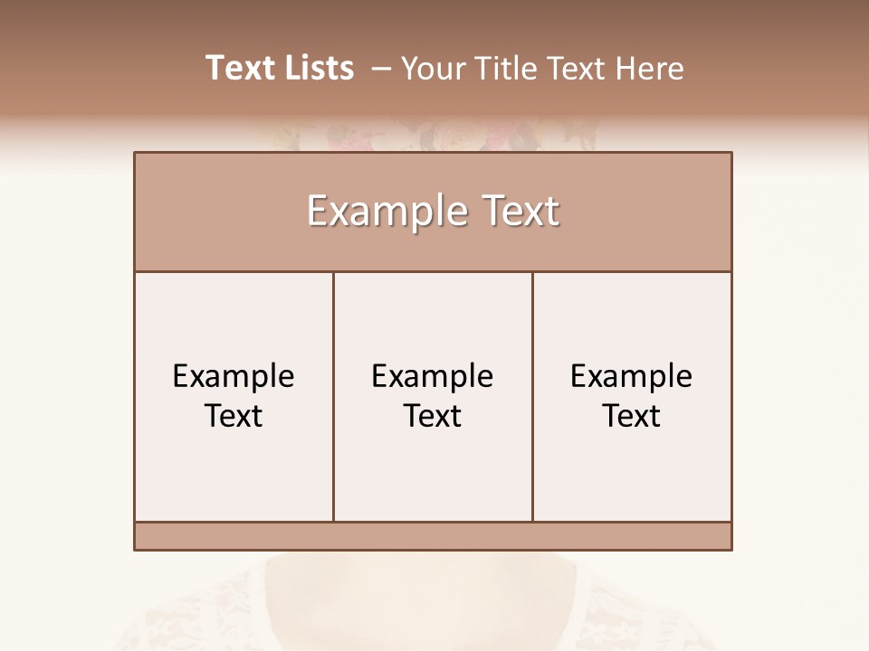Fashion Flower Beautiful PowerPoint Template
