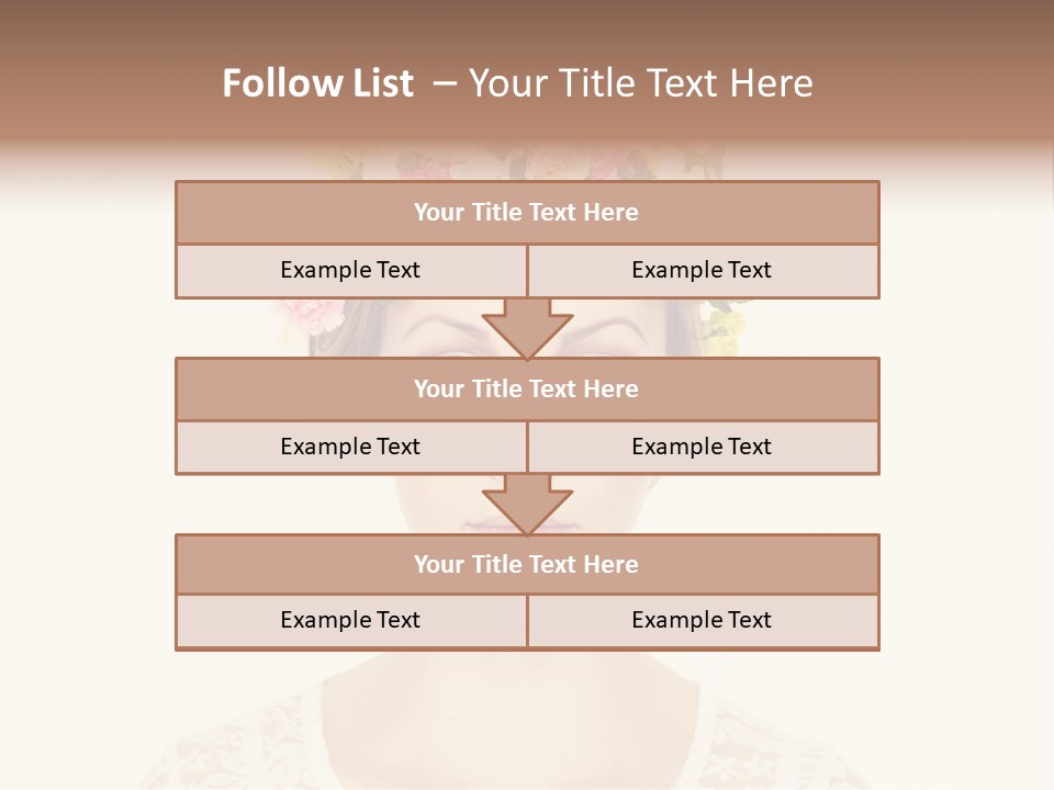 Fashion Flower Beautiful PowerPoint Template