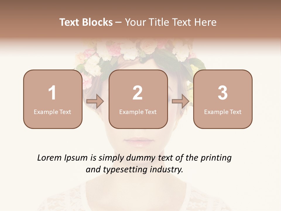 Fashion Flower Beautiful PowerPoint Template