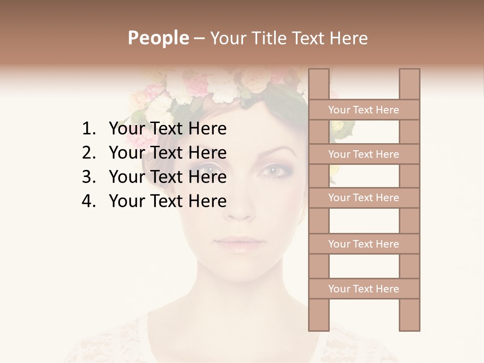 Fashion Flower Beautiful PowerPoint Template