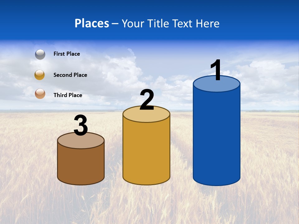 Green Golden Farm PowerPoint Template