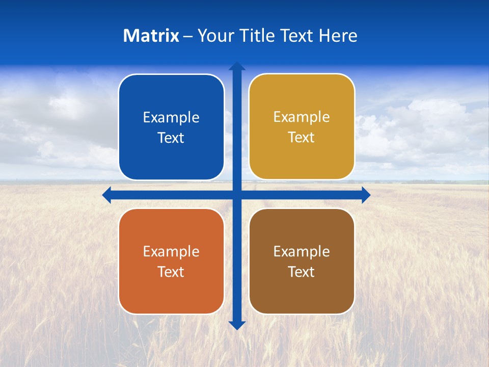 Green Golden Farm PowerPoint Template
