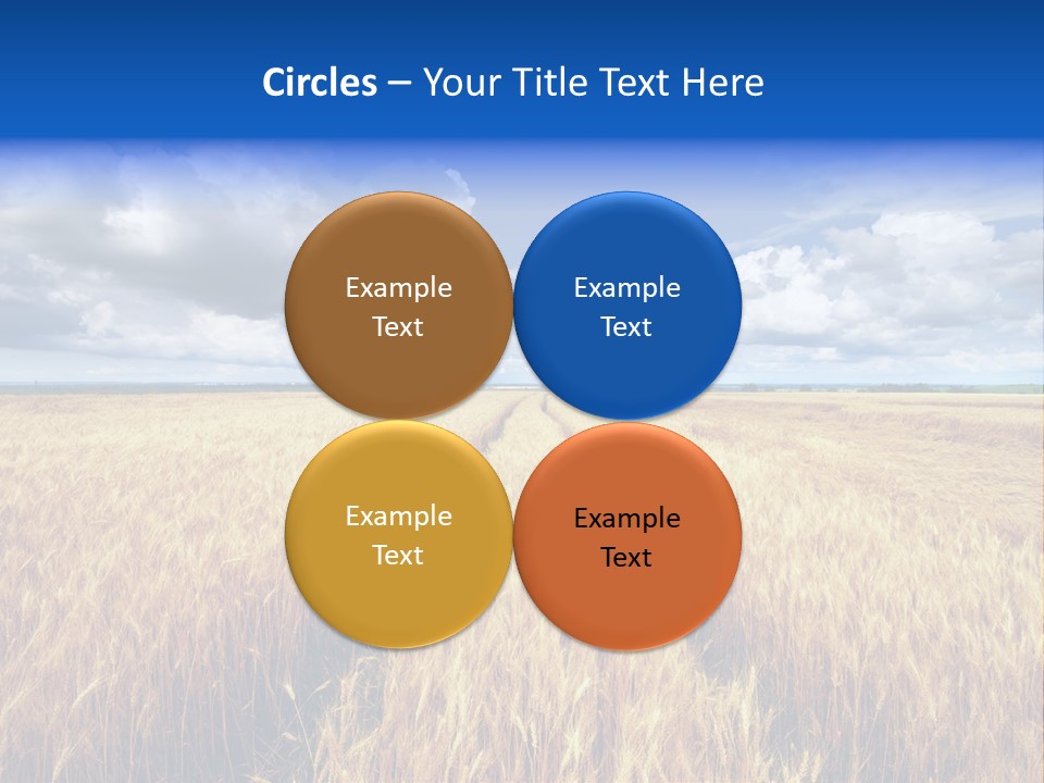 Green Golden Farm PowerPoint Template