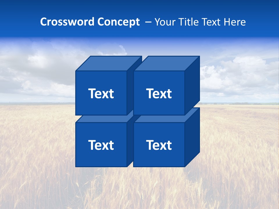 Green Golden Farm PowerPoint Template