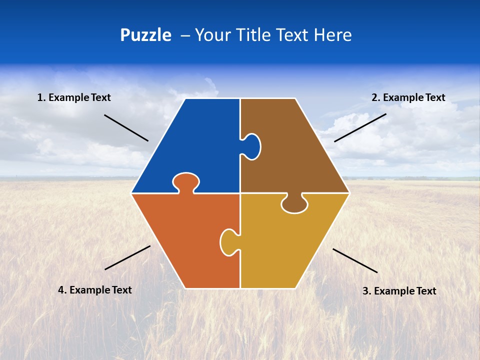 Green Golden Farm PowerPoint Template