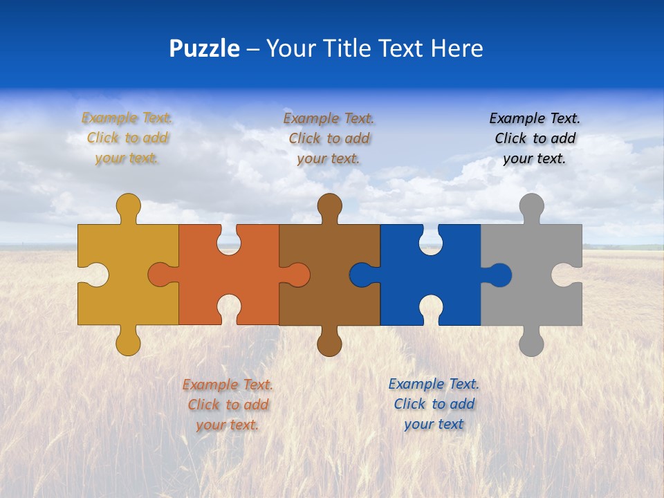 Green Golden Farm PowerPoint Template