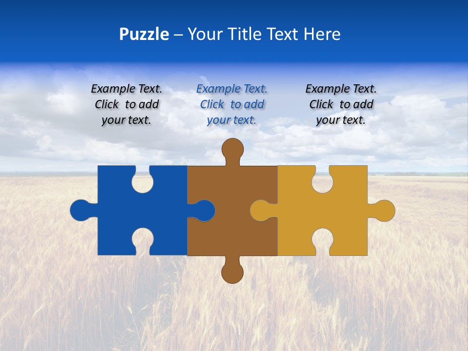 Green Golden Farm PowerPoint Template