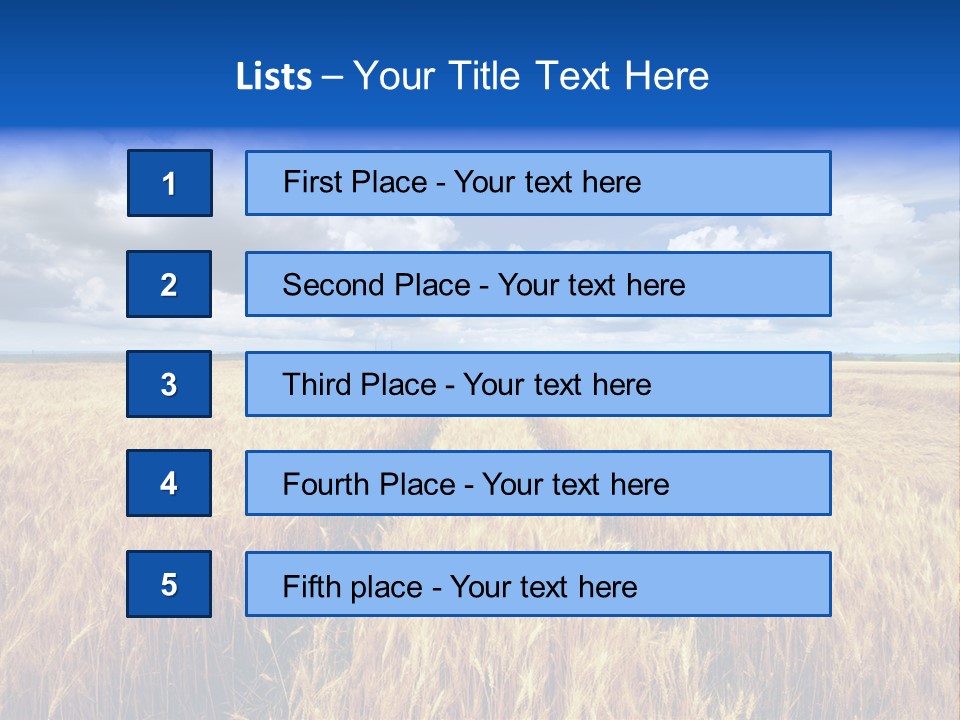 Green Golden Farm PowerPoint Template