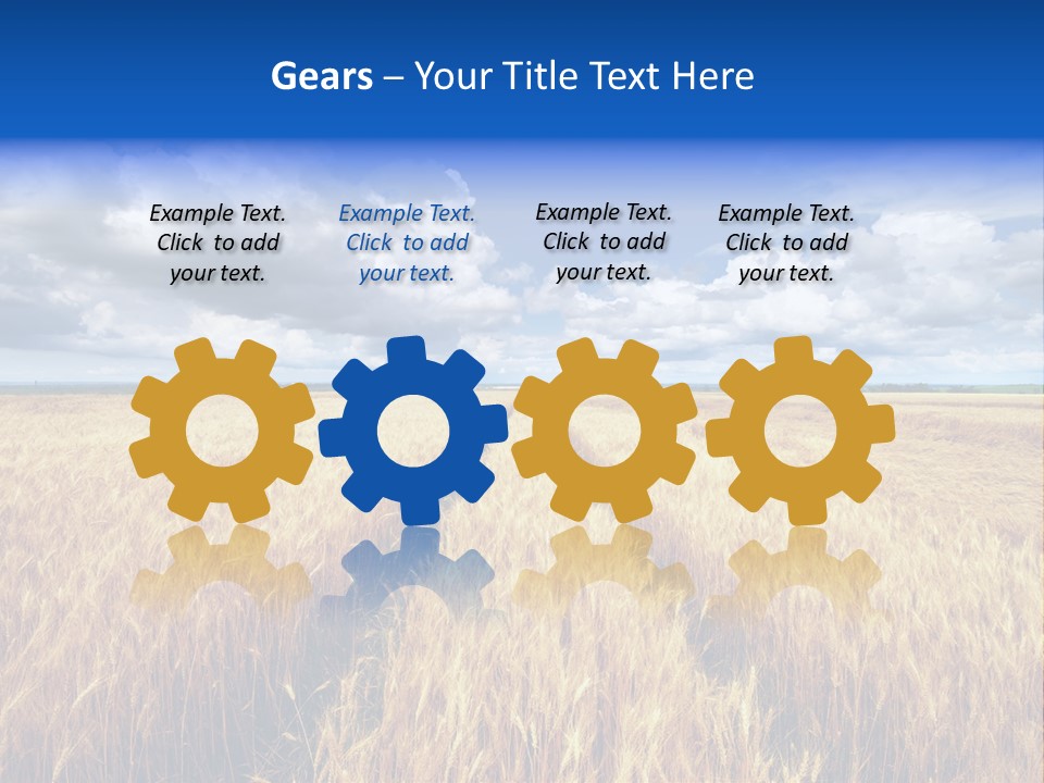 Green Golden Farm PowerPoint Template