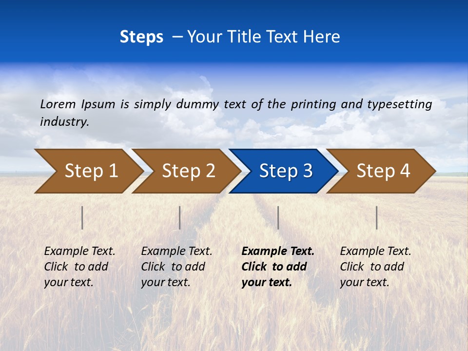 Green Golden Farm PowerPoint Template