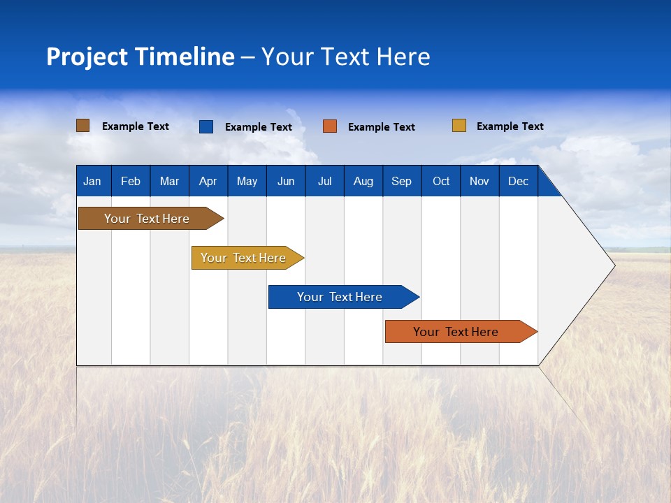 Green Golden Farm PowerPoint Template