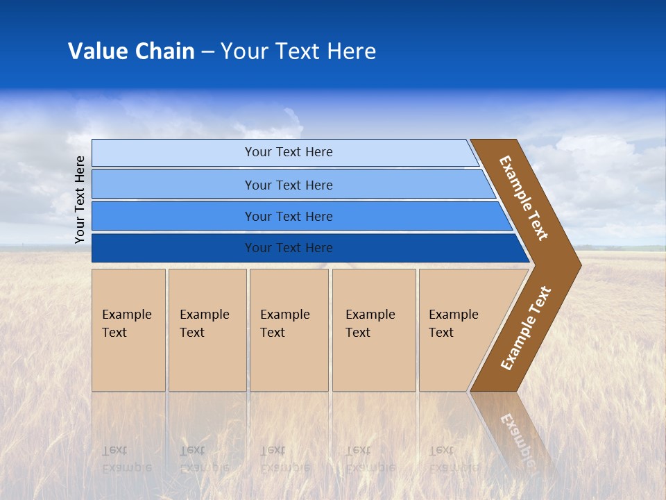 Green Golden Farm PowerPoint Template