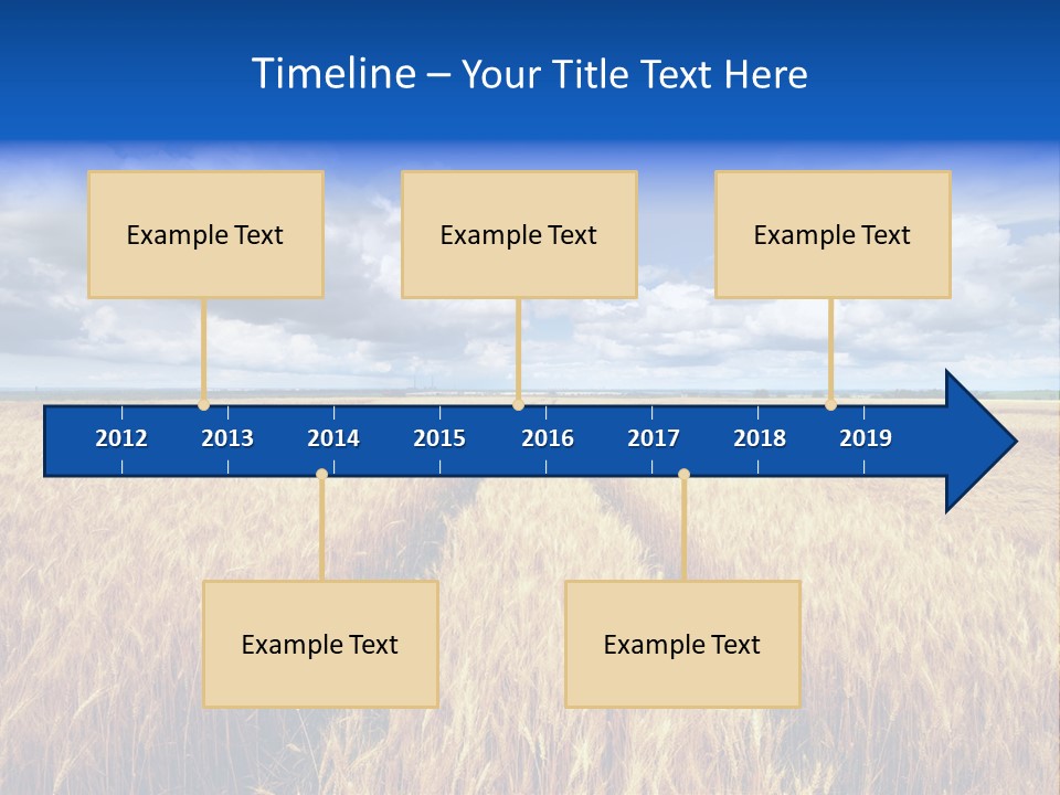 Green Golden Farm PowerPoint Template