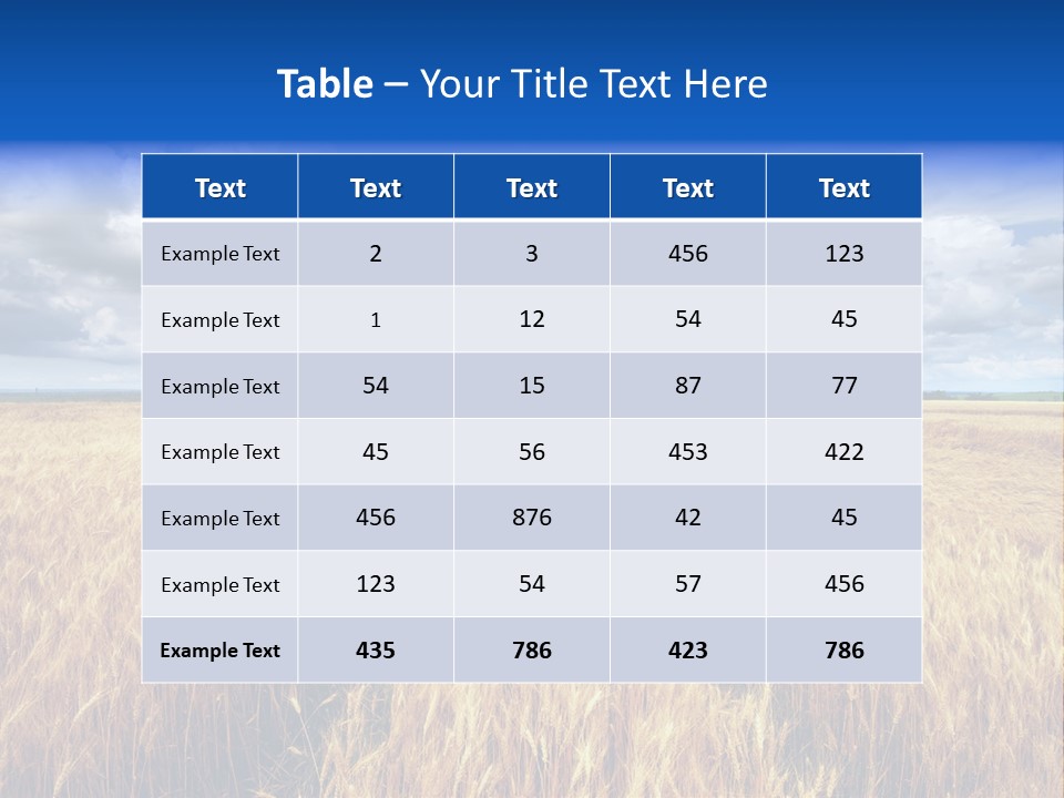 Green Golden Farm PowerPoint Template